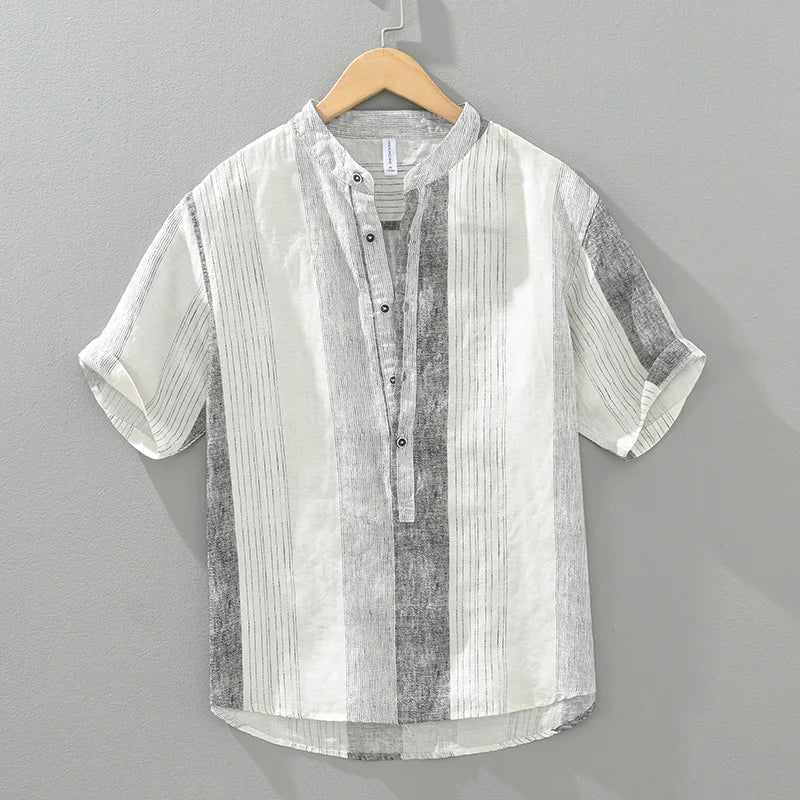 Ruzzhel - Chemise Rayée pour Hommes – Moderne & Décontractée
