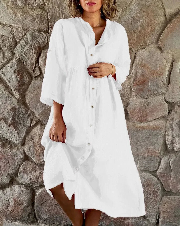 Alya – Robe Chemise pour Femmes – Fluide & Chic