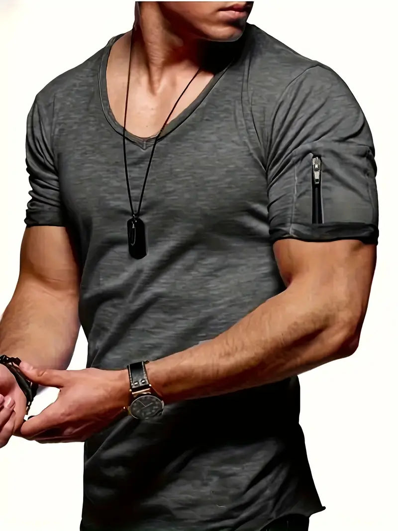 Barten - T-shirt à Col V pour Hommes – Confortable & Moderne