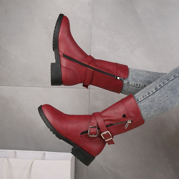 Bottes Martin Talon Bas
