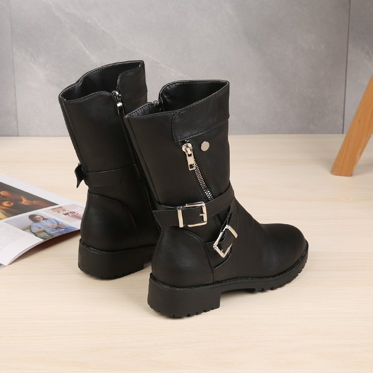 Bottes Martin Talon Bas
