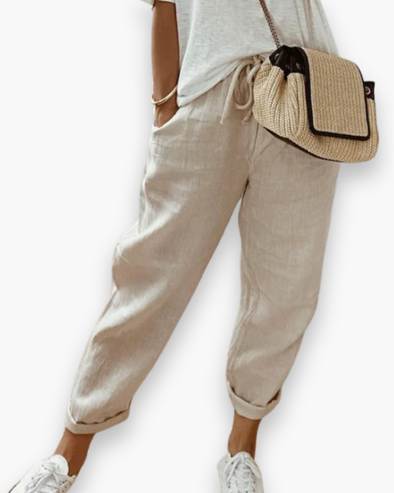 Cléa – Pantalon Ample pour Femmes – Léger & Stylé