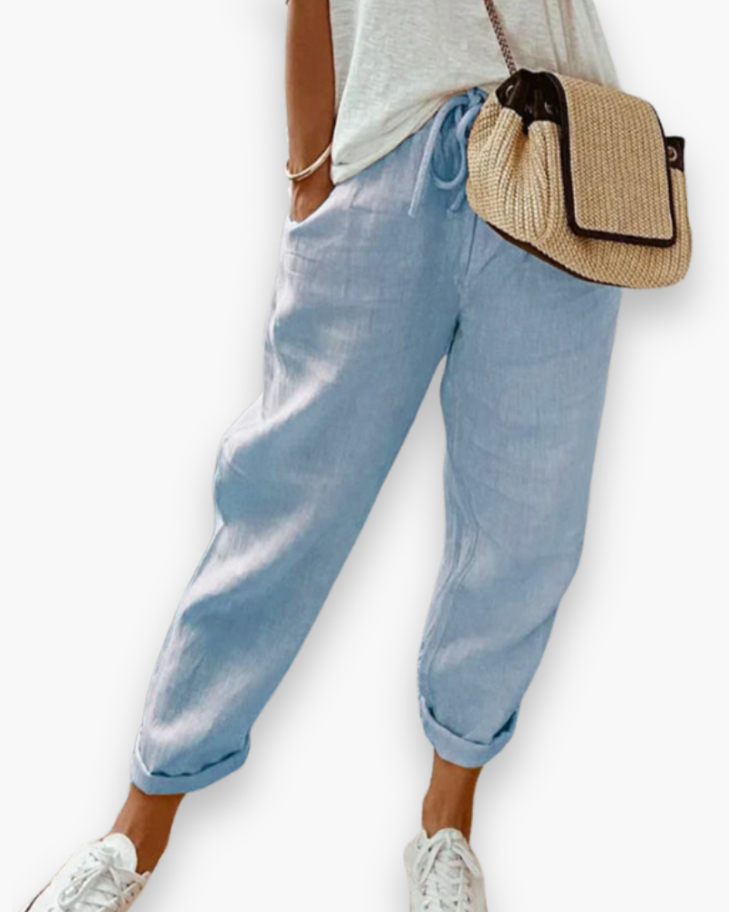 Cléa – Pantalon Ample pour Femmes – Léger & Stylé