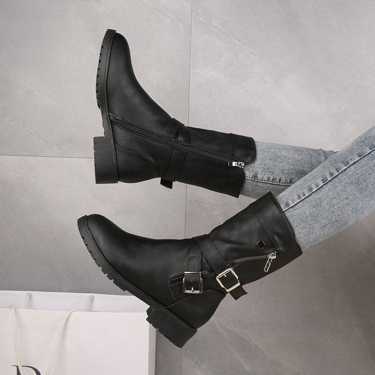 Chaussures Automne-Hiver en PU de Qualité
