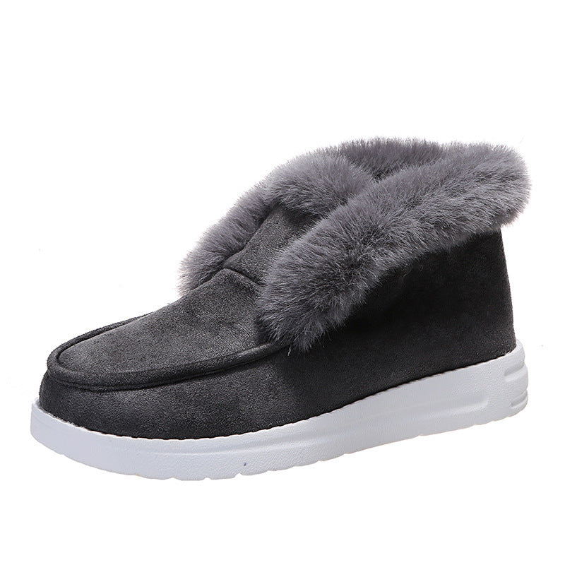 Chaussures D'hiver Chaudes en Daim