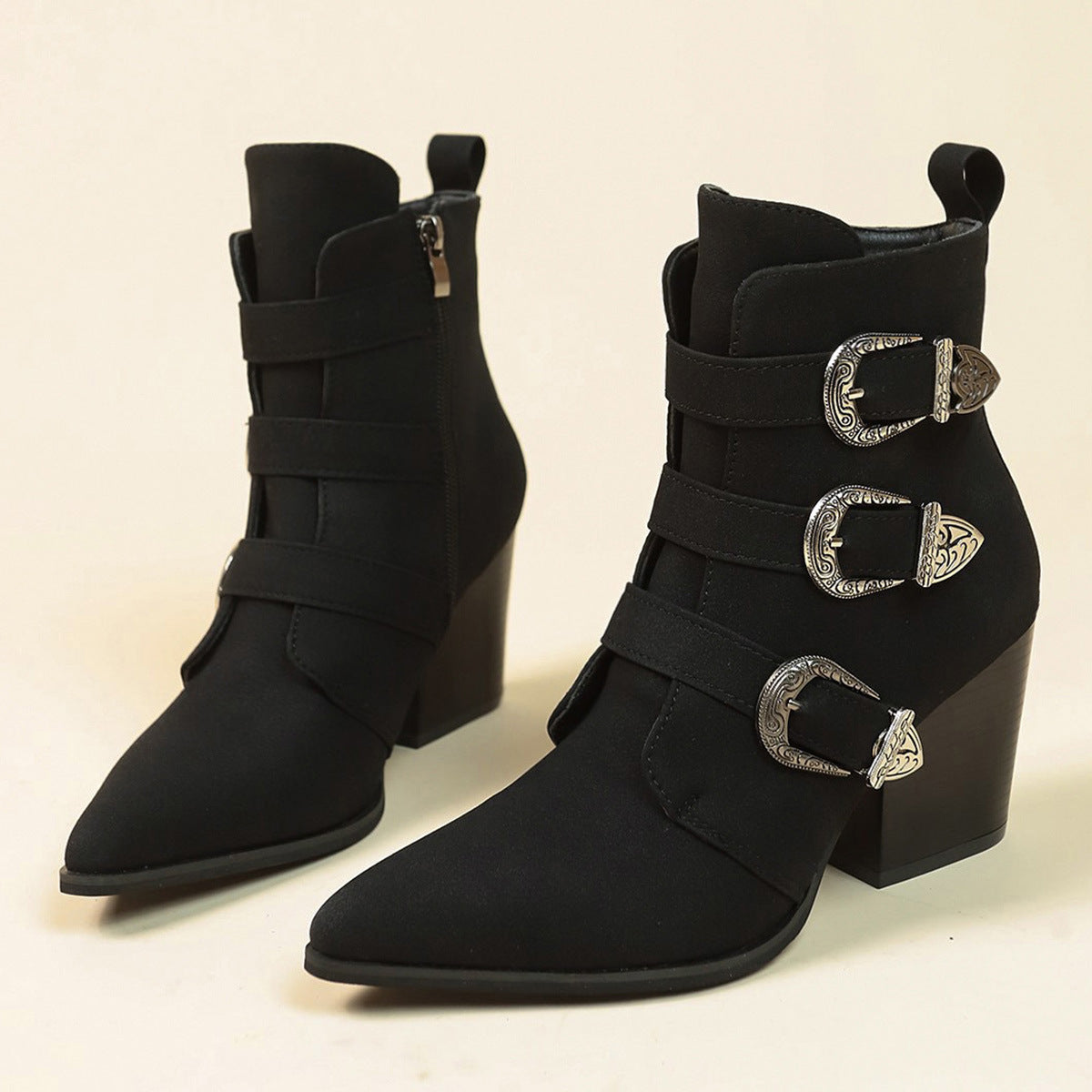 Bottes Mi-Mollet Rétro Automne-Hiver