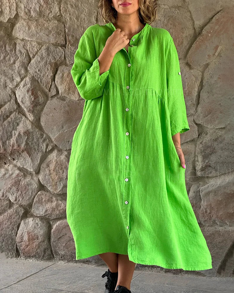 Alya – Robe Chemise pour Femmes – Fluide & Chic