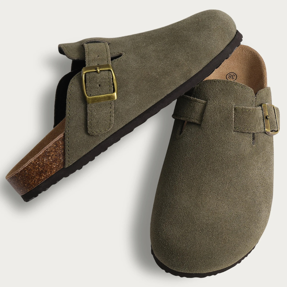 Adjustable Buckle Mule Slippers for Women – Cozy & Versatile Comfort