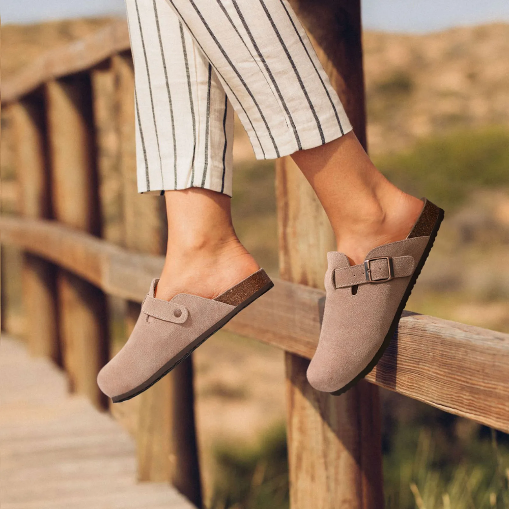 Adjustable Buckle Mule Slippers for Women – Cozy & Versatile Comfort