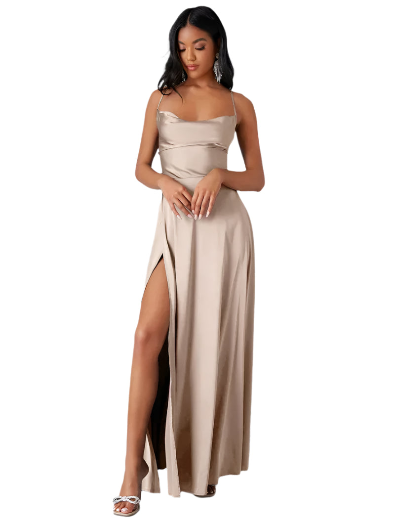 Alvaree – Robe de Soirée Longue – Élégante avec Fente Dramatique et Dos Ouvert 3