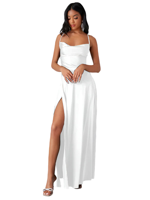 Alvaree – Robe de Soirée Longue – Élégante avec Fente Dramatique et Dos Ouvert 4