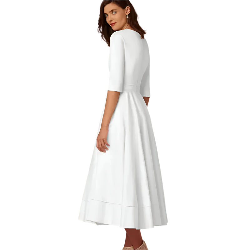 Azmira – Robe Midi Femme A-Ligne – Élégante & Chic 2