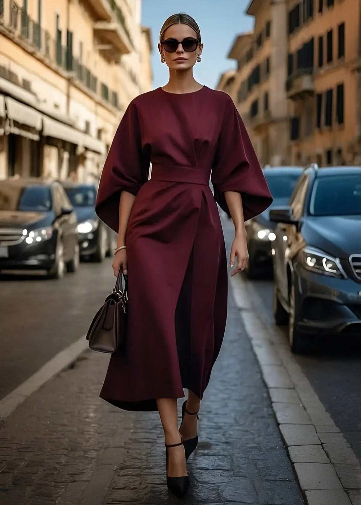 Belted Maxi Dress for Women – Effortless Elegance & Flowy Comfort-Caliboot