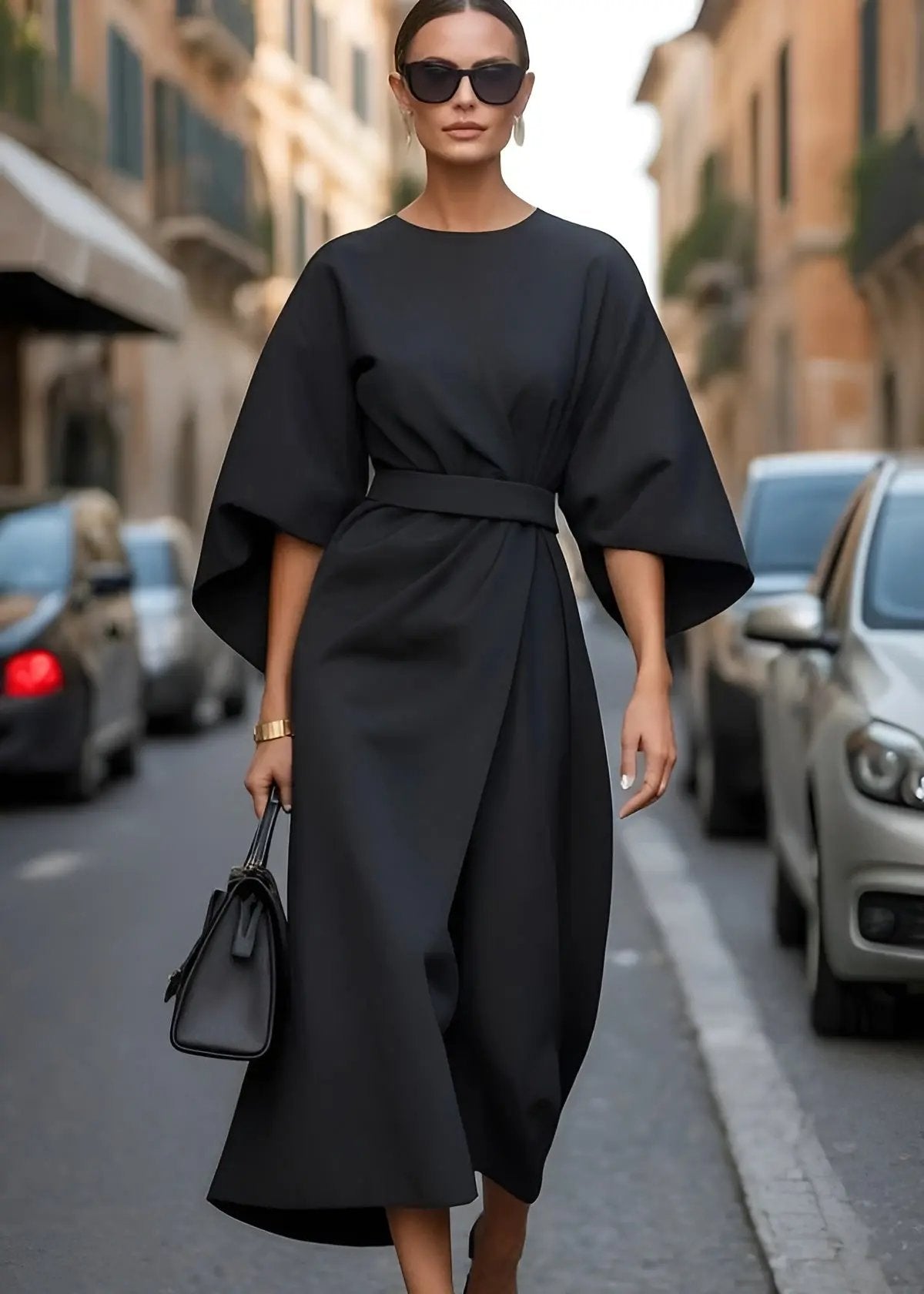 Belted Maxi Dress for Women – Effortless Elegance & Flowy Comfort-Caliboot