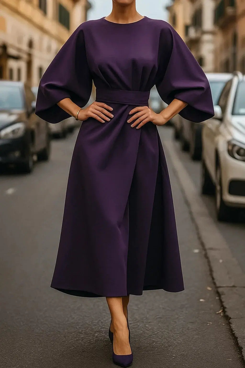 Belted Maxi Dress for Women – Effortless Elegance & Versatility 2