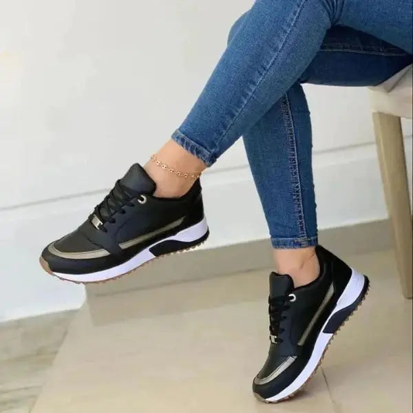 Breathable Lace-Up Sneakers for Women β Comfortable & Stylish