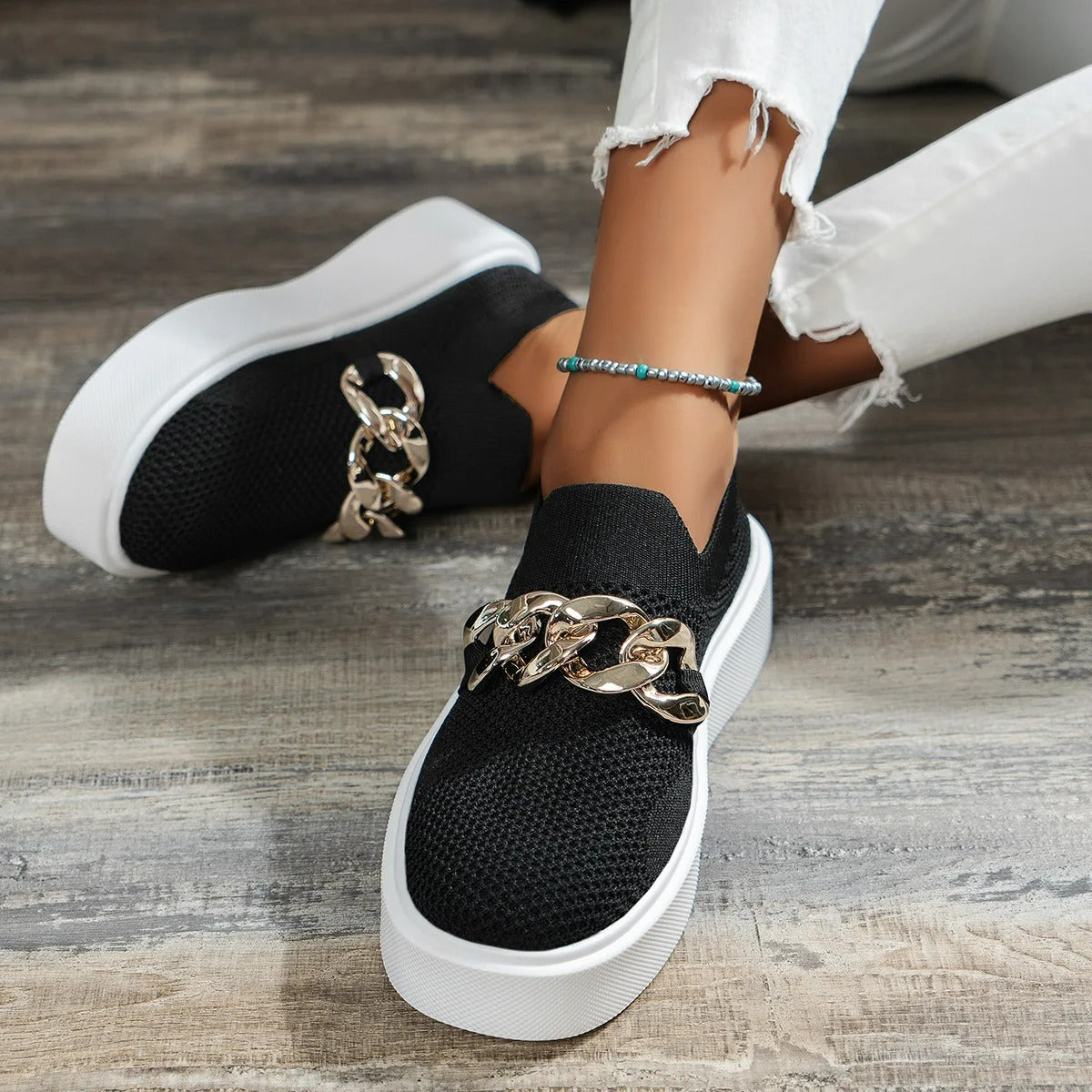 Breathable Slip-On Sneakers for Women – Stylish & Comfortable