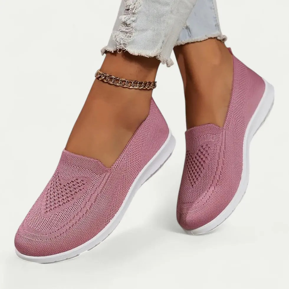 Breathable Slip-On Walking Shoes for Women – Effortless Comfort & Style