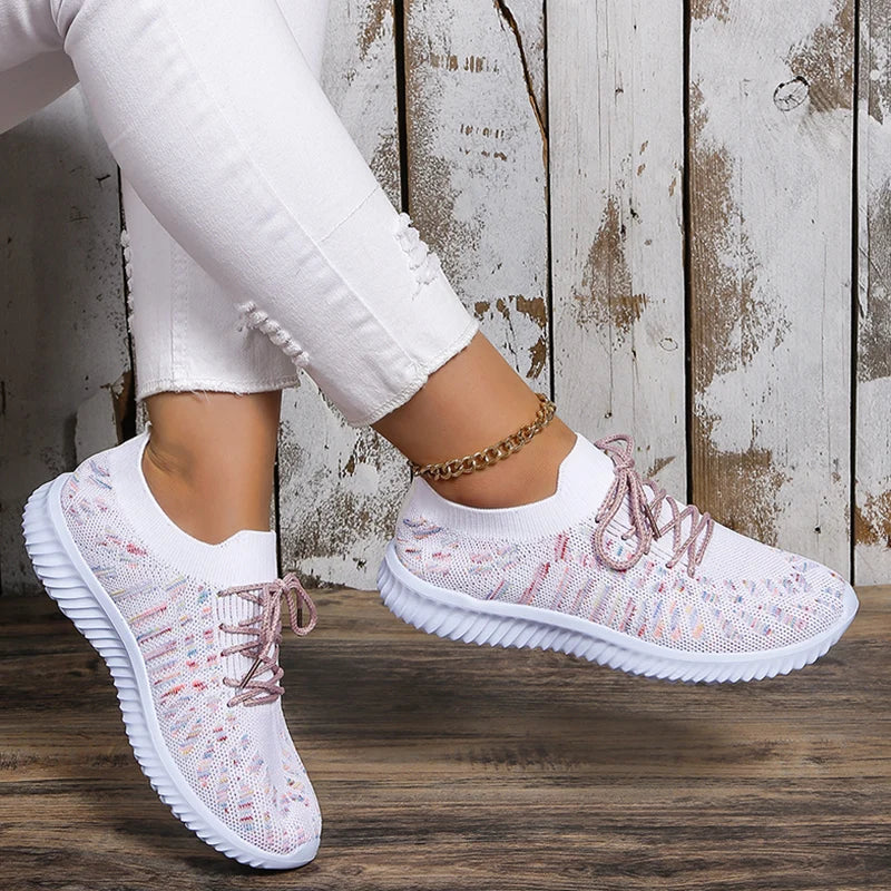 Breathable Knit Sneakers for Women – Lightweight & Stylish Comfort