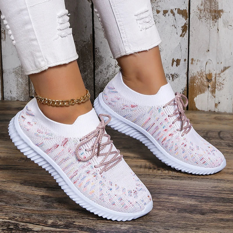 Breathable Knit Sneakers for Women – Lightweight & Stylish Comfort