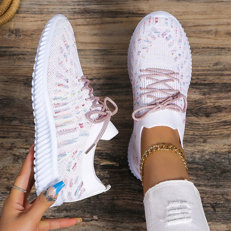 Breathable Knit Sneakers for Women – Lightweight & Stylish Comfort