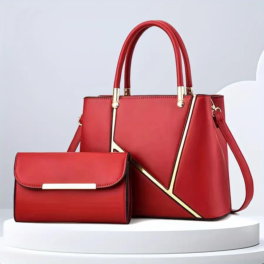 Chic Handbag Set for Women – Elegant Geometric Design & Versatile Style-Caliboot