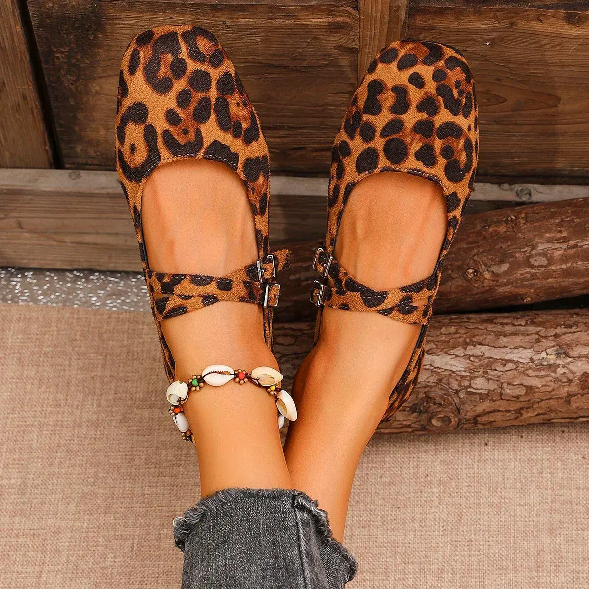 Chic Leopard Print Ballet Flats for Women – Stylish & Comfortable Ballerina Shoes