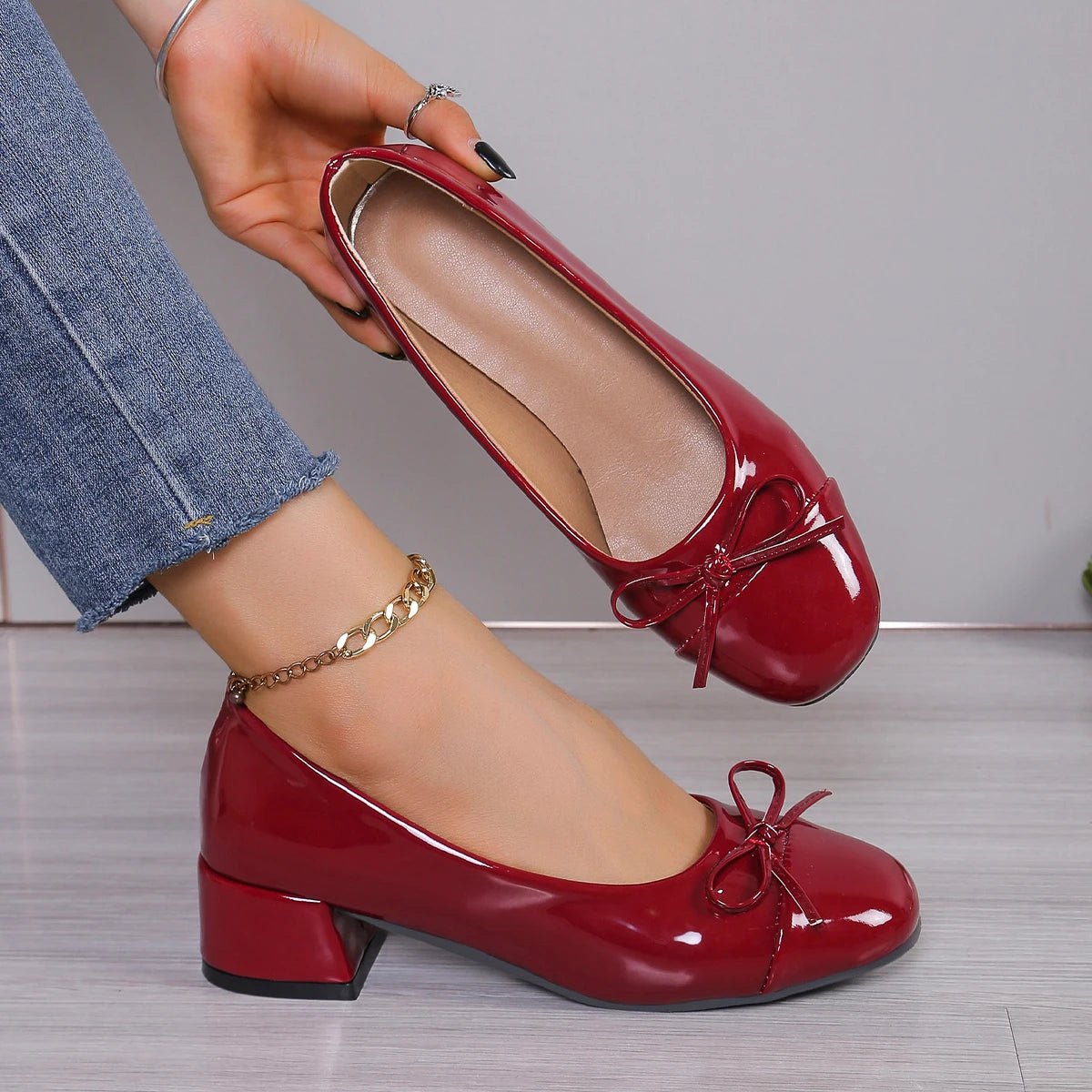 Chic Platform Heels for Women – Elegant Bow-Knot Design & Comfortable All-Day Wear