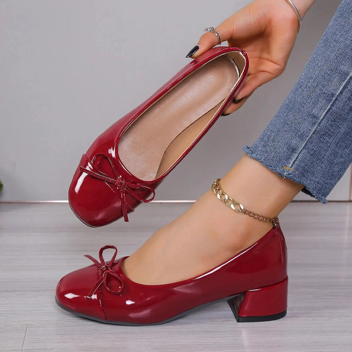 Chic Platform Heels for Women β Elegant Bow-Knot Design & Comfortable All-Day Wear