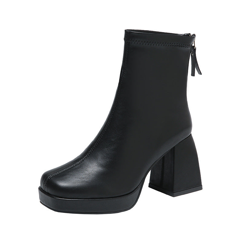 Chunky Heel Ankle Boots for Women – Chic & Comfortable Style
