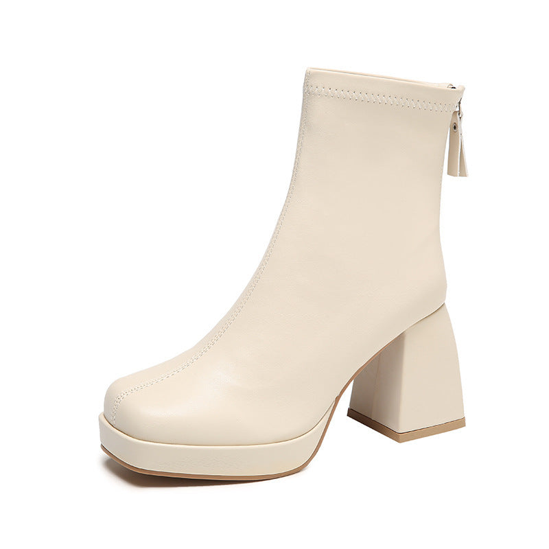 Chunky Heel Ankle Boots for Women – Chic & Comfortable Style