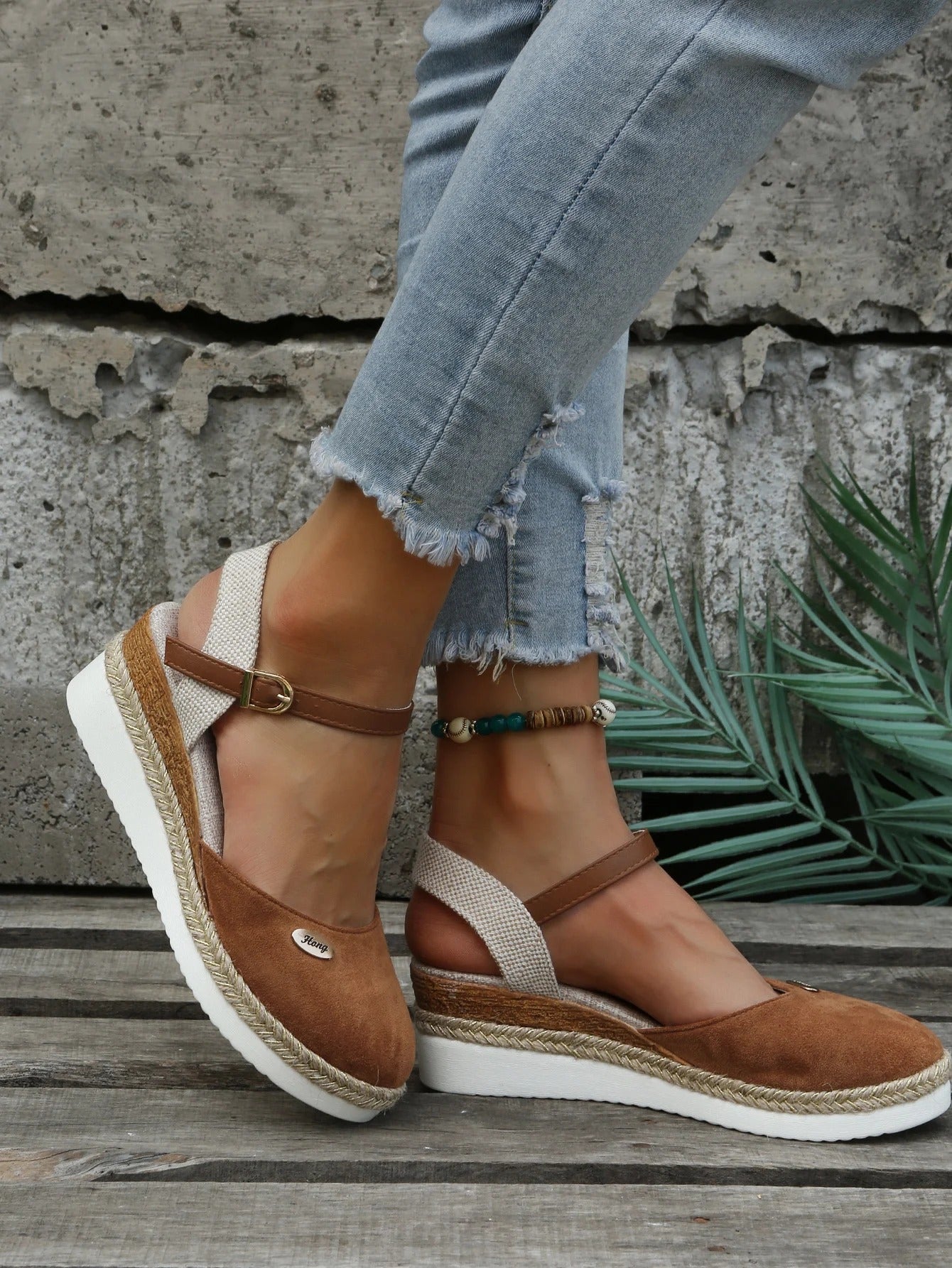 Closed Toe Wedge Sandals for Women – Chic & Comfortable Espadrille Design