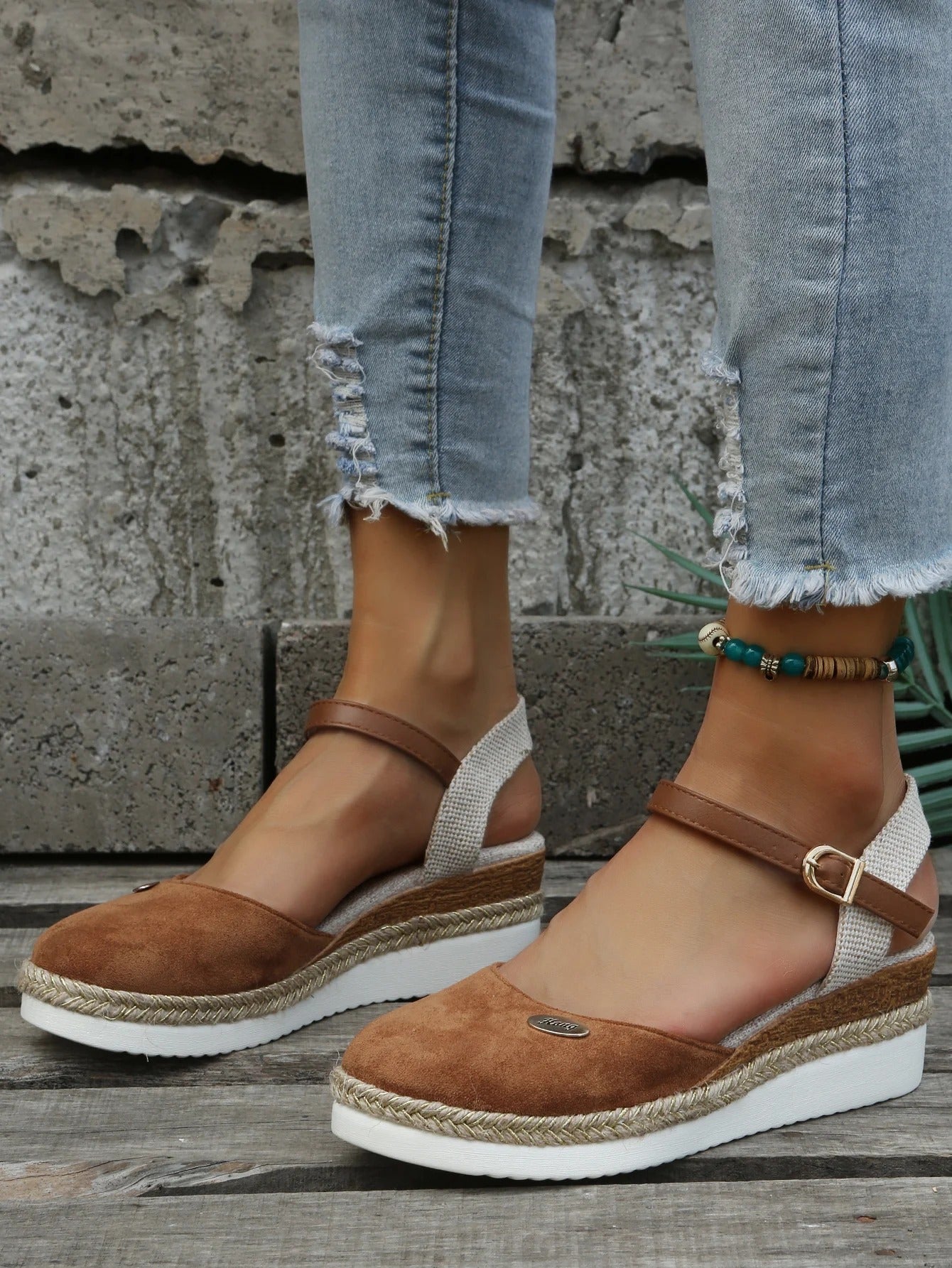 Closed Toe Wedge Sandals for Women – Chic & Comfortable Espadrille Design