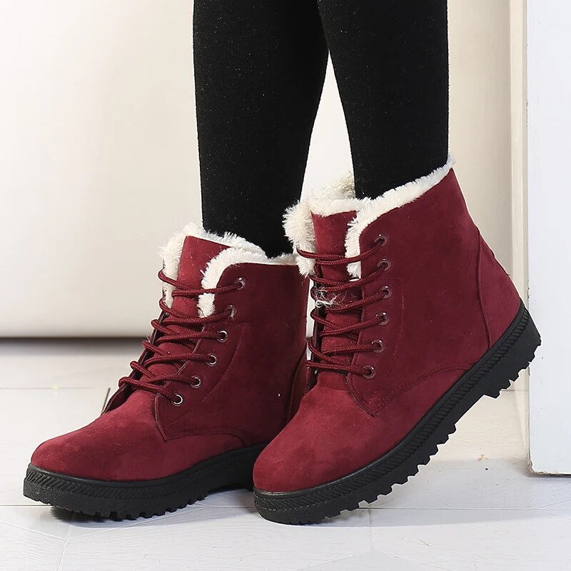 Cozy Short Ankle Boots for Women – Stylish & Warm