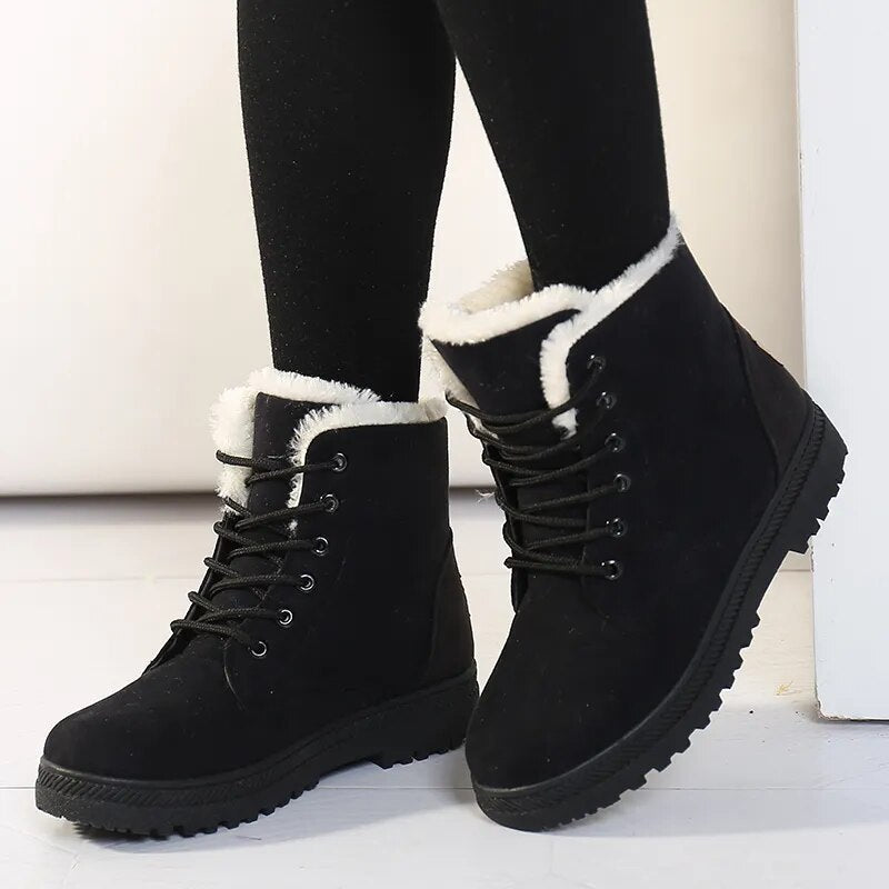 Cozy Short Ankle Boots for Women – Stylish & Warm