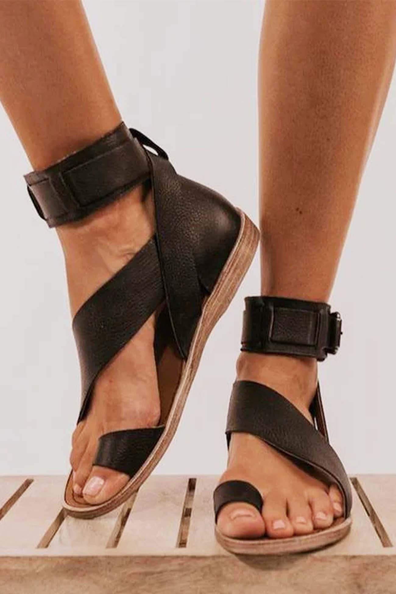 Crisscross Flat Sandals for Women – Effortless Style & Comfort