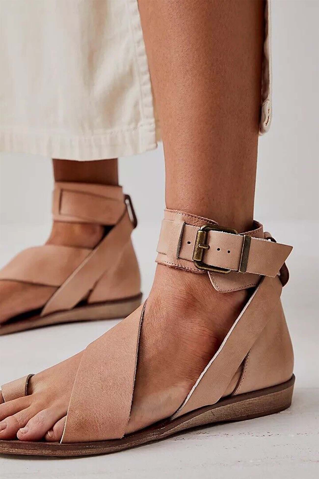Crisscross Flat Sandals for Women – Effortless Style & Comfort