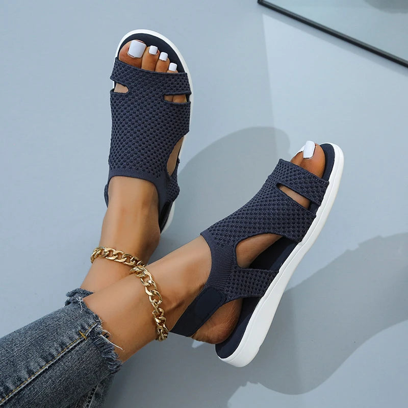 Crystal-Embellished Casual Slippers for Women – Stylish & Comfortable