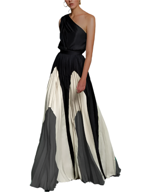 Delaide – Robe Longue Femme – Élégante En Une Épaule Pour L'Été 2