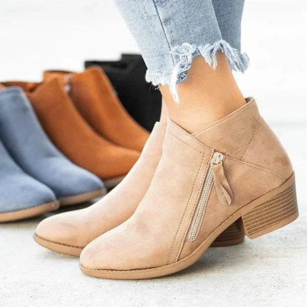 Elegant Black Ankle Boots for Women – Stylish & Comfortable Booties