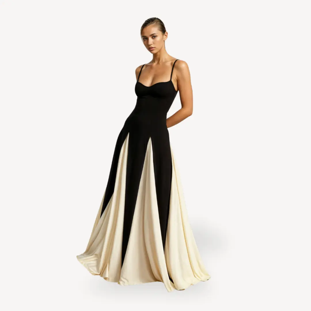 Elegant Satin Evening Dress for Women – Flattering Gown for Formal Events-Caliboot