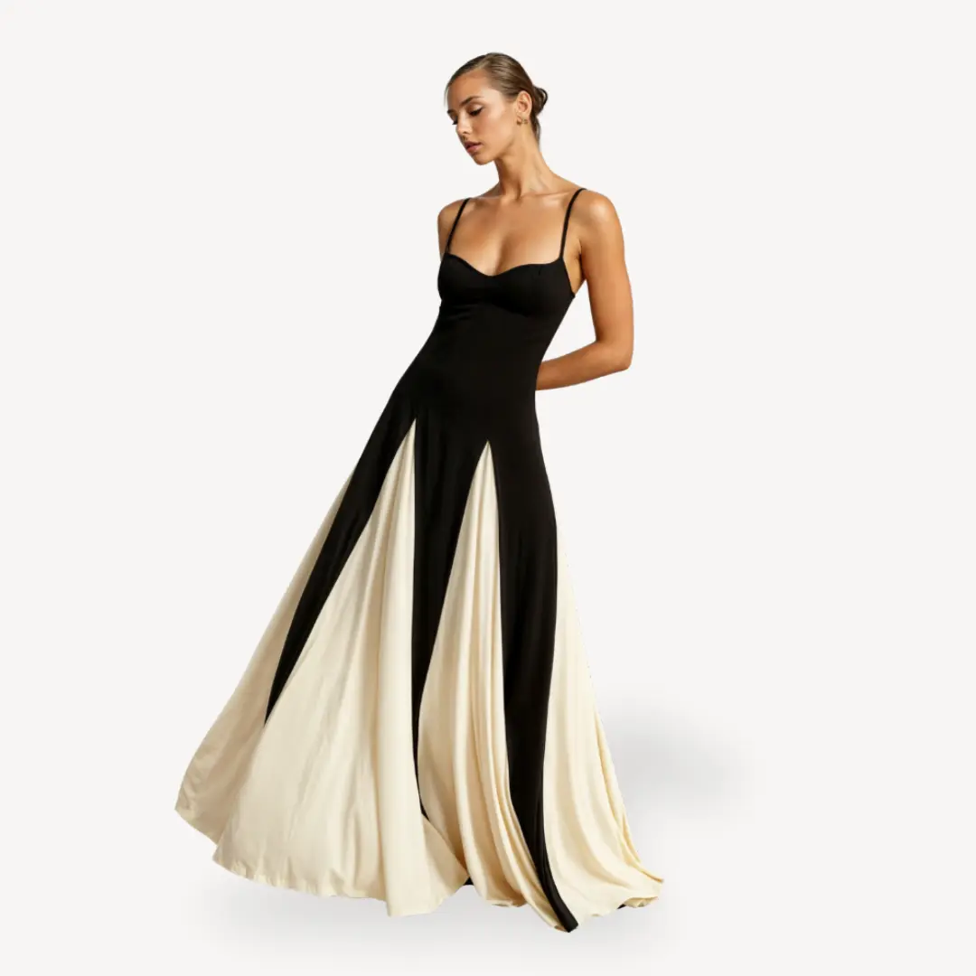 Elegant Satin Evening Dress for Women – Flattering Gown for Formal Events-Caliboot