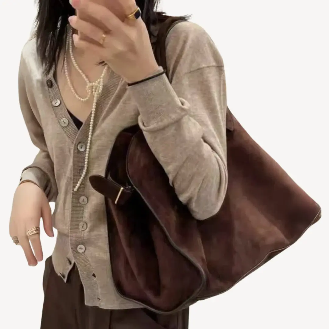 Elegant Suede Tote Bag for Women – Stylish & Functional-Caliboot