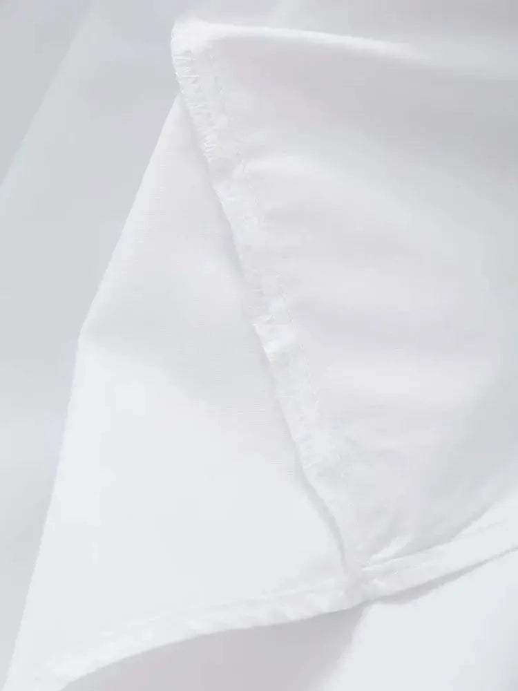 Elegant White Midi Dress for Women – Perfect for Weddings & Summer Events 5