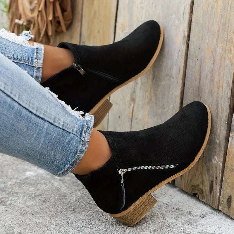 Ergonomic Ankle Boots for Women – Stylish Comfort & Support