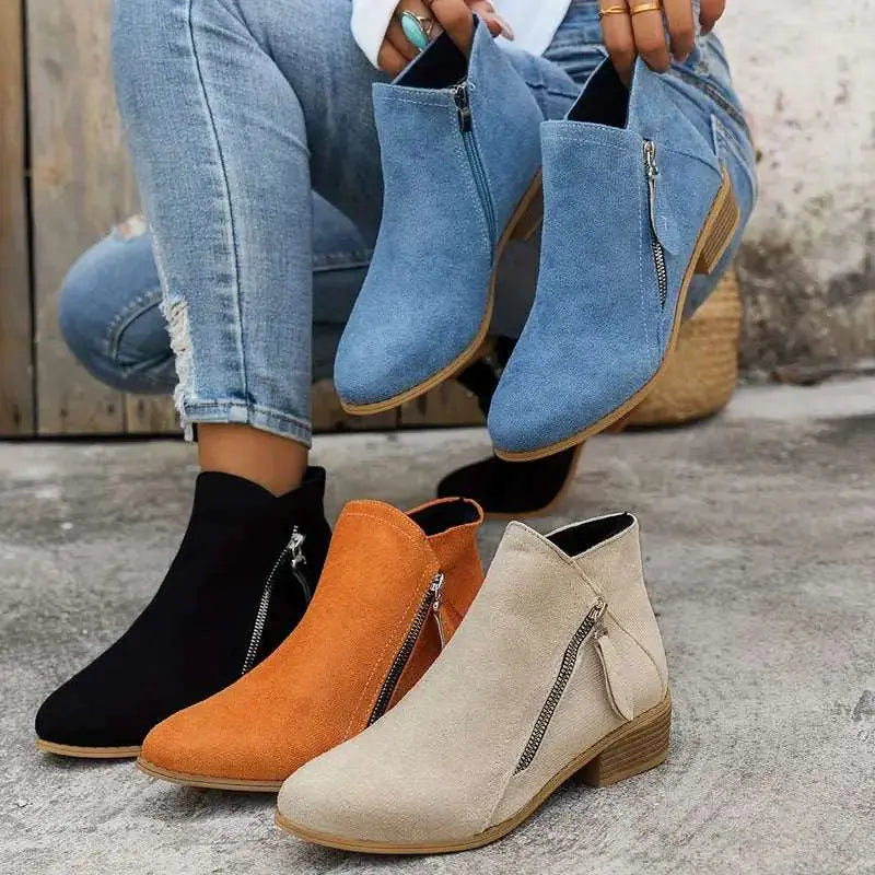 Ergonomic Ankle Boots for Women – Stylish Comfort & Support
