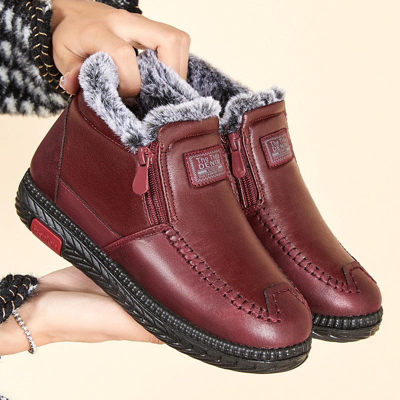 Faux Fur Ankle Boots for Women – Stylish & Warm
