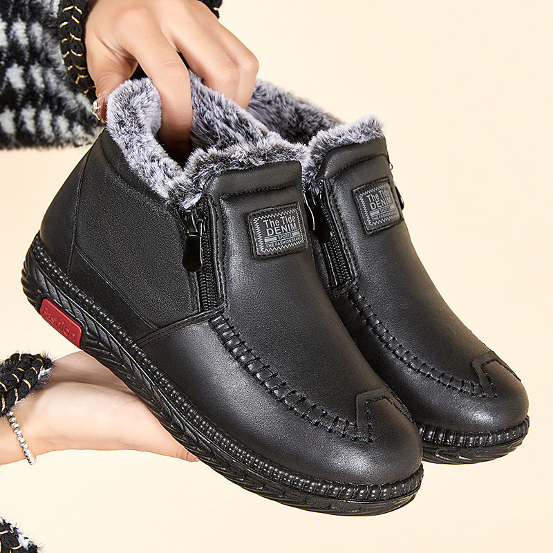 Faux Fur Ankle Boots for Women – Stylish & Warm
