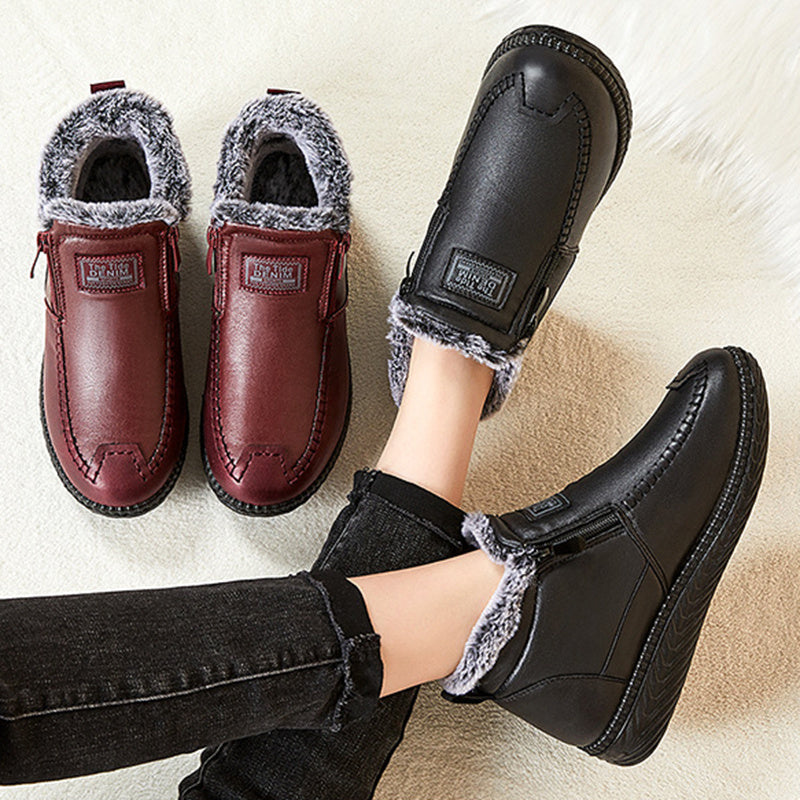 Faux Fur Ankle Boots for Women – Stylish & Warm