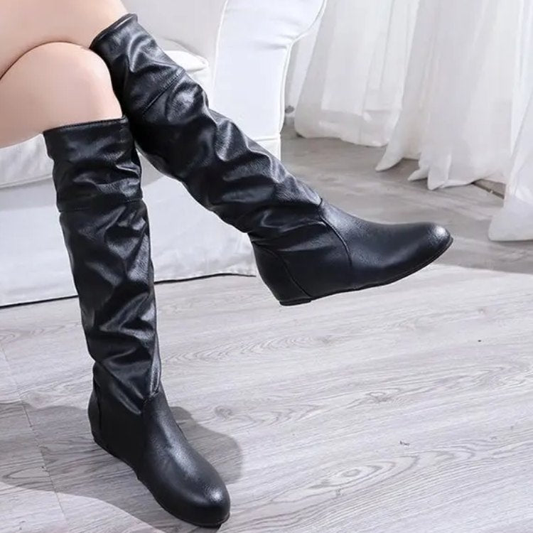 Flora Bottes Plates Élégance à Bout Rond